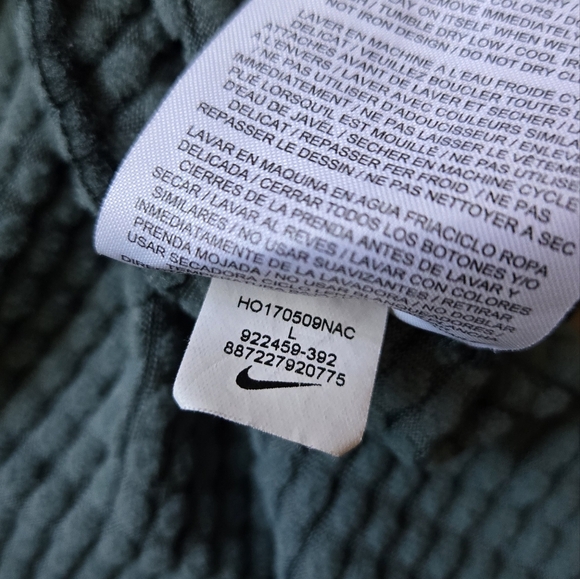 Nike Sweater Womens Therma Teal Dri-fit Run Long Sleeve Pullover Size Large - Picture 8 of 13